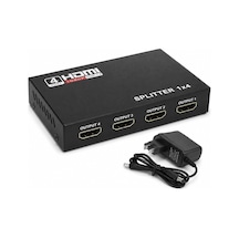 Primex Px-5004 4 Port Hdmı Splitter, 1 Giriş 4 Çıkış Adaptörlü Hdmı Çoklayıcı, 1080p 2k 4k Fhd 3d Görüntü Dağıtıcı, Pc Laptop Uydu Alıcı Ps5 Xbox Dvr Nvr Tv Box İçin Aynı Görüntü Ekran Çoğaltıcı
