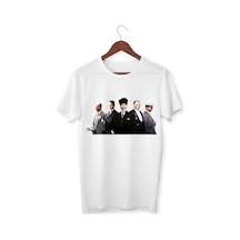 Alpşan Ticaret 100. Yıl Atatürk Cumhuriyet Bayramı Baskılı T-shirt Unisex Beyaz