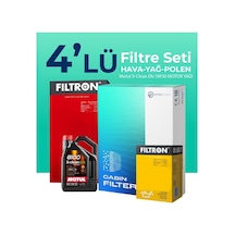 Filtron BMW 6.30 Benzinli Filtre Bakım Seti Motul Motor Yağlı (2004-2010) 4 Lü