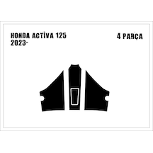 Honda Activa 2023- Tank Pad Kaplama Siyah