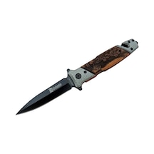Fst 1112 Kurtarma Kamp Çakı 21 Cm Yarı Otomatik, İp Kesmeli, Cam Perçinli