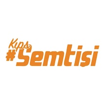 Kıps Semt İşi Araba Sticker 17x17 Cm Turuncu