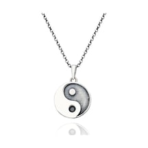 Herşey Nota Yin Yang Paslanmaz Çelik Kolye