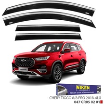 Replax Chery Tiggo 8/8 Pro 2018 Sonrası Kromlu Cam Rüzgarlığı 4lü