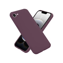 Newface Apple Apple iPhone Uyumlu  16e Kılıf First Silikon - Mürdüm