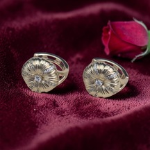 Flora Gold Küpe Altın