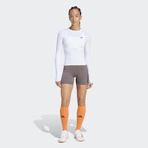 Adidas Optime Workout 3stripes Kadın Kahverengi Antrenman Taytı Jz1099 Gri