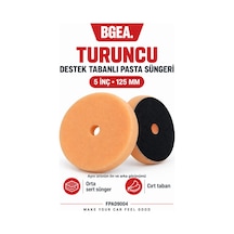 Bgea 5 İnç 125 Mm Turuncu Destek Tabanlı Pasta Süngeri