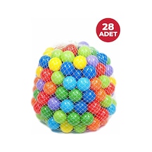 Havuz Topu - Şişme Oyun Havuz Topları 6 Cm 28 Adet - File, Havuz Topu Seti