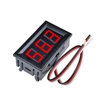 0.56 Dc 0/100v Dijital Voltmetre Kırmızı 3 Telli 0.56 Inch Panel Tip Kutu