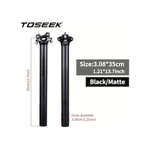 Xuweiwei Zf-one Toseek Ultra Hafif Karbon Fiber Selelik 30.8mm 350mm Ayarlanabilir Bisiklet Aksesuarlari Altın