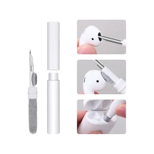 Airpod Temizleme Kiti, Süngerli 3'ü 1 Arada Airpod Temizleyici Kalem, Kablosuz Kulaklıklar Temiz Kalem, Toz Giderme K