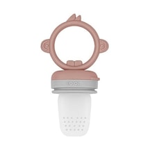 Oioi Silikon Püre Meyve Sebze Emziği Woody Brown / Powder Grey