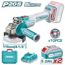 Total P20S Taglı211545 Lı-Ion 20 V 5.0 AH Akülü Taşlama Makinesi