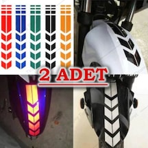 2 Adet - Motorsiklet Şerit Sticker Çamurluk Sticker Motorsiklet