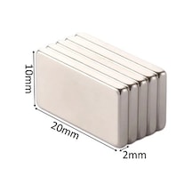 2 Adet 20x10x2 Köşeli Neodyum Mıknatıs Magnet