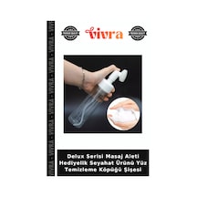 Delux Serisi Masaj Aleti Hediyelik Seyahat Ürünü Yüz Temizleme Köpüğü Şişesi