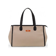 Bilik Deri Scuba Bej Kadın Omuz Çantası Blkf Selly Bej