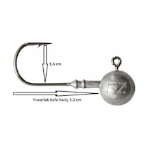 Dam Ball Jig Head No:3/0 İğneli 20gr Zoka 5 Adet