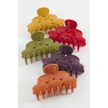 Oval Benekli Renkli Mandal Toka 8 Cm Kırmızı