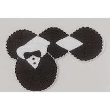 Devigo El Örgüsü Banyo Lifi Damat Bohçası 2'li Set Çeyizlik Üçgen Damatlık