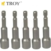 Troy 22291 Bits Uç Girişli Lokma Seti 8x65mm, 5 Adet