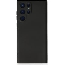 Durukar Samsung Galaxy Uyumlu S23 Ultra Kılıf Nano İçi Kadife Silikon - Siyah