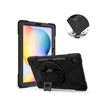 Newface Samsung Galaxy Uyumlu  P610 Tab S6 Lite 10.4 Kılıf Amazing Tablet Kapak - Siyah