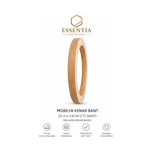 Mobilya Kenar Bandı Çizgili Kontraplak Mat 20mmx10mt Ütü Bandı