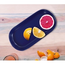Keramika Noyan 26 Cm Kayık Tabak Mat Kobalt