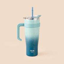 Horizon Pipetli Termos Bardak - Lacivert - 1 Lt Çok Renkli