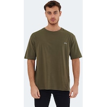 Slazenger KAISER IN Oversize Erkek Oversıze Haki Tişört
