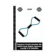 Premium Pratik Hareket Mb 46029 Ayak Göğüs Egzersiz Lastiği 5 9 1000mm Mavi