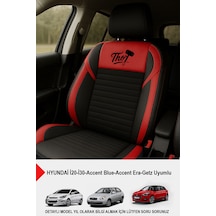 Thor Tay Tüyü Oto Koltuk Kılıfı Hyundai İ20-i30-accent-blue-era-getz Uyumlu Kırmızı