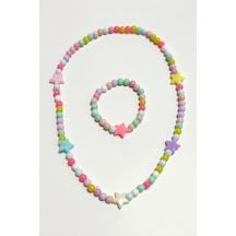 Yıldız - 522 - Boncuk Çocuk - Glblseme - Set Kolye-renkli Çok renkli