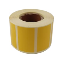 Renkli Zemin Baskılı Kuşe Rulo Etiket 50mm X 30mm 1000 Adet