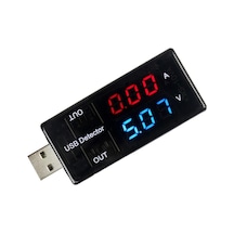 USB Akım Gerilim Test Cihazı Volt Amper Ölçer Çift USB Çıkışlı