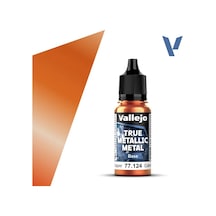 Vallejo 77124, 18 Ml. Ancient Copper Base True Metallic Metal Maket Boyası Standart