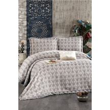 Podyum Şönil Çift Kişilik Yatak Örtüsü 260x260 Cm Vizon Vizon