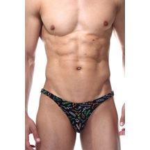 Darkzone Dinazor Desenli Erkek Slip - Dzn6442 Siyah