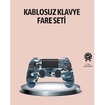 Buğz Bluetooth Kablosuz Ps4 Gamepad Çift Motorlu Siyah Controller