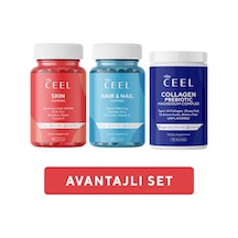 3'lü Collagen Tip 1, 3 İçeren Magnezyum Complex, Cilt Vitamini, Saç & Tırnak Vitamini
