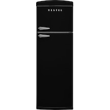 Vestel Retro SC32211 311 LT Statik Üstten Donduruculu Buzdolabı Siyah