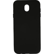 Samsung Galaxy  Uyumlu,  J7 Pro / J730 Kılıf Nano İçi Kadife Silikon - Siyah