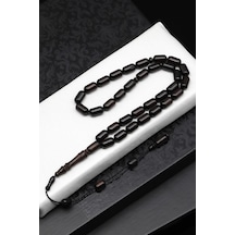 Abanoz Ağacı Tesbih 6 X 11 Mm Kapsül Kesim - T-1825