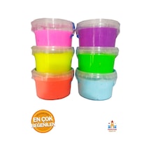 Yuvarlak Kutuda 2'li Slime Oyun Jeli Yeşil
