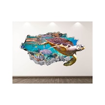Vahşi Su Kablumbağası Full Hd Baskı 3d Sticker Kaplama
