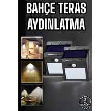 Hareket Sensörlü Solar Lamba Su Geçirmez Bahçe Yol 1 Adet Çok Renkli