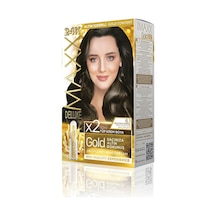 Maxx Deluxe Gold Serisi 24k Altın Parçacıklı Serum İle 1 Kutu 2 X 50 Ml Ve Geliştiriciler Saç Boyası Küllü Koy
