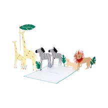 Meri Meri - Safari Concertina Card - Safari Tebrik Kartı